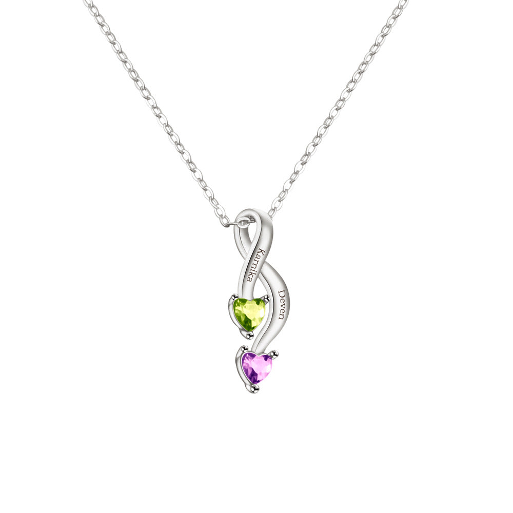 Personalized Name & Birthstone Necklace – The Perfect Valentine’s Gift