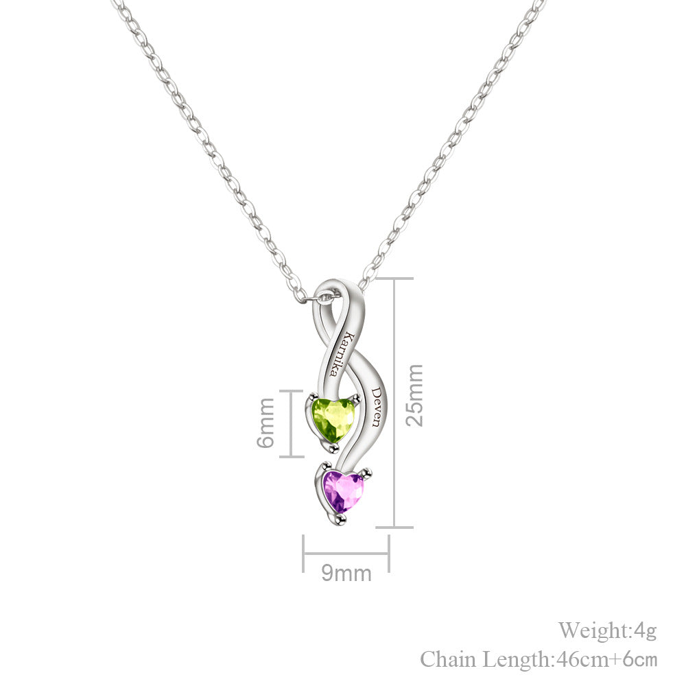 Personalized Name & Birthstone Necklace – The Perfect Valentine’s Gift