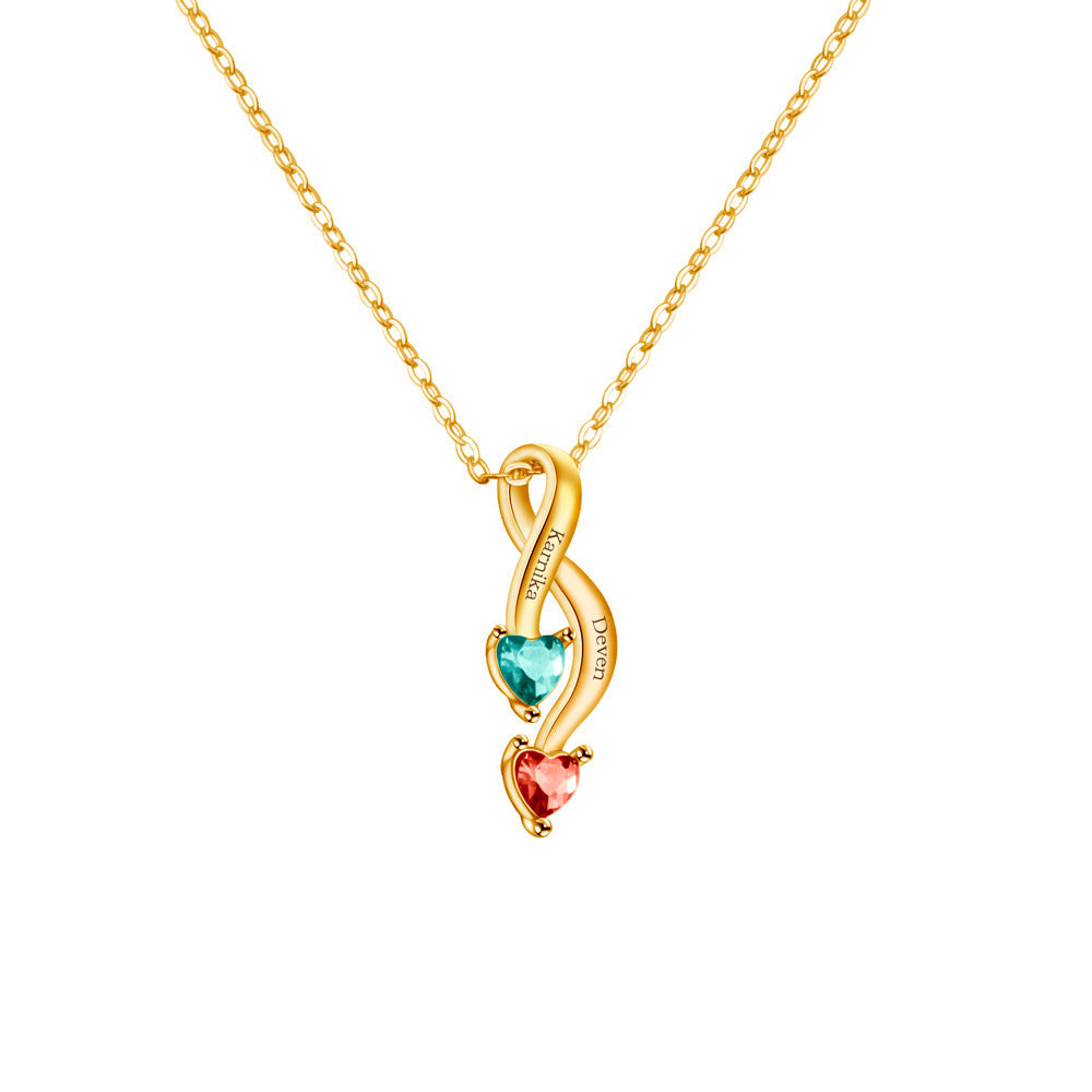 Personalized Name & Birthstone Necklace – The Perfect Valentine’s Gift