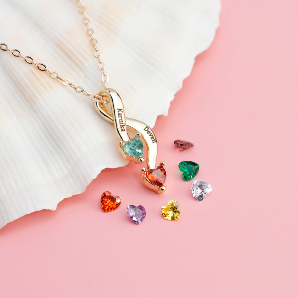 Personalized Name & Birthstone Necklace – The Perfect Valentine’s Gift